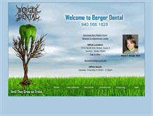 Tablet Screenshot of bergerdental.com